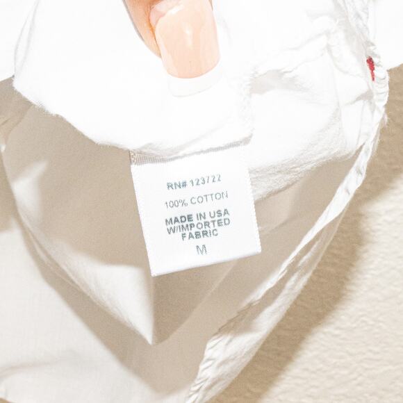 Xirena Women's White Channing Shirt cap sleeve size Medium - Picture 8 of 9